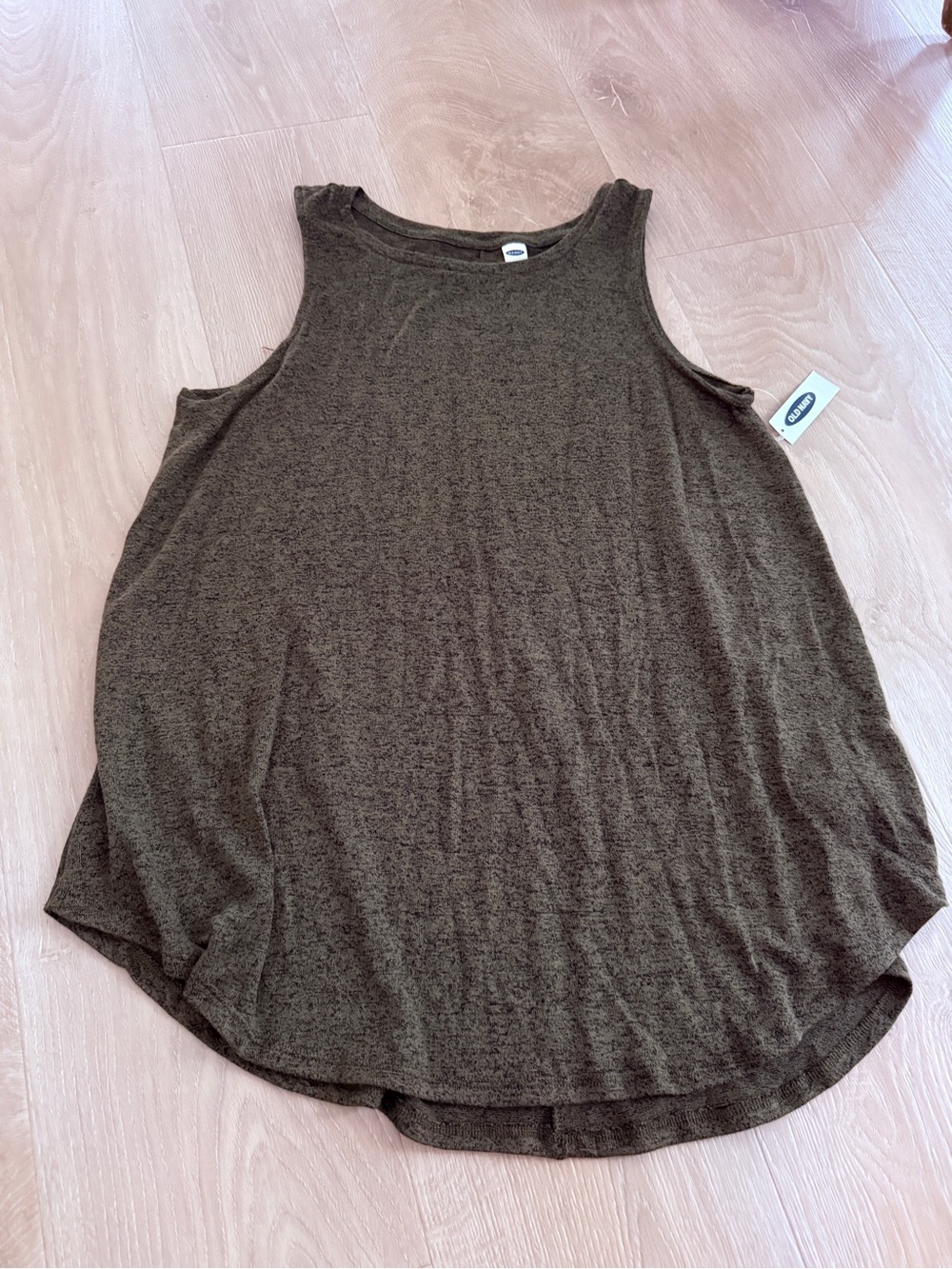 Old Navy - Women’s Olive Brown Sleeveless knit Tank Top